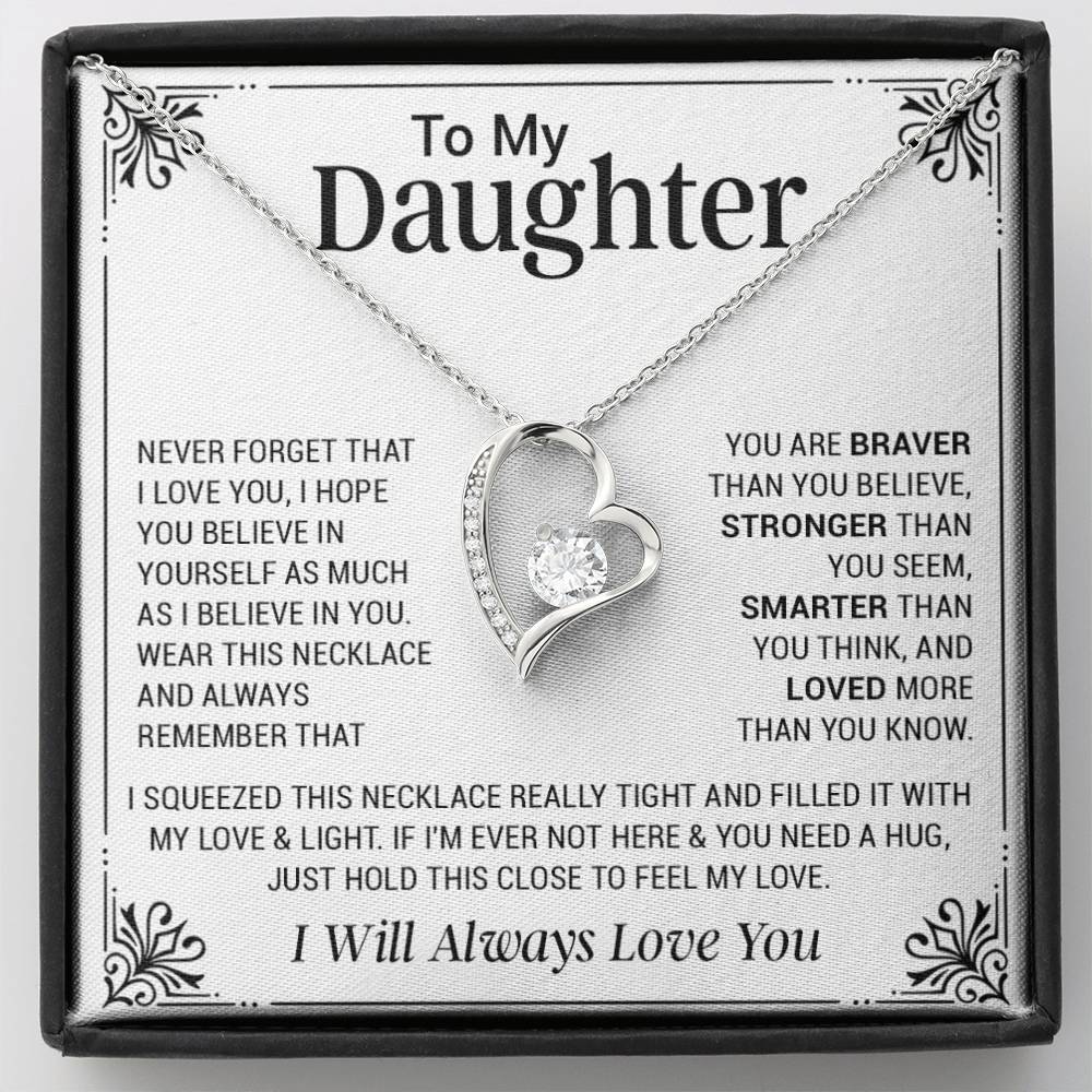 To My Daughter Necklace, Gift For Daughter From Dad, Mother Daughter Gifts