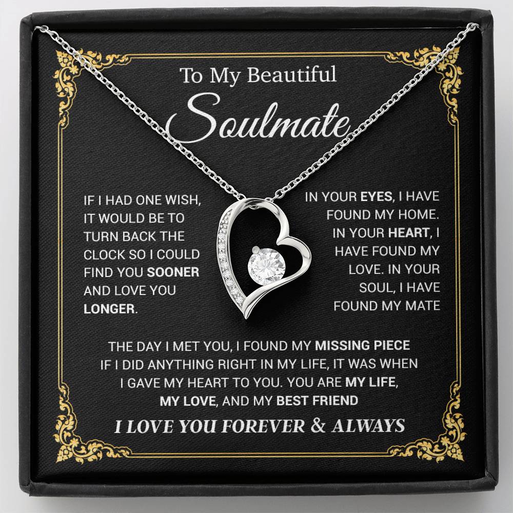 To My Soulmate Necklace, Gift for Wife, Girlfriend, Anniversary Gift 23_11