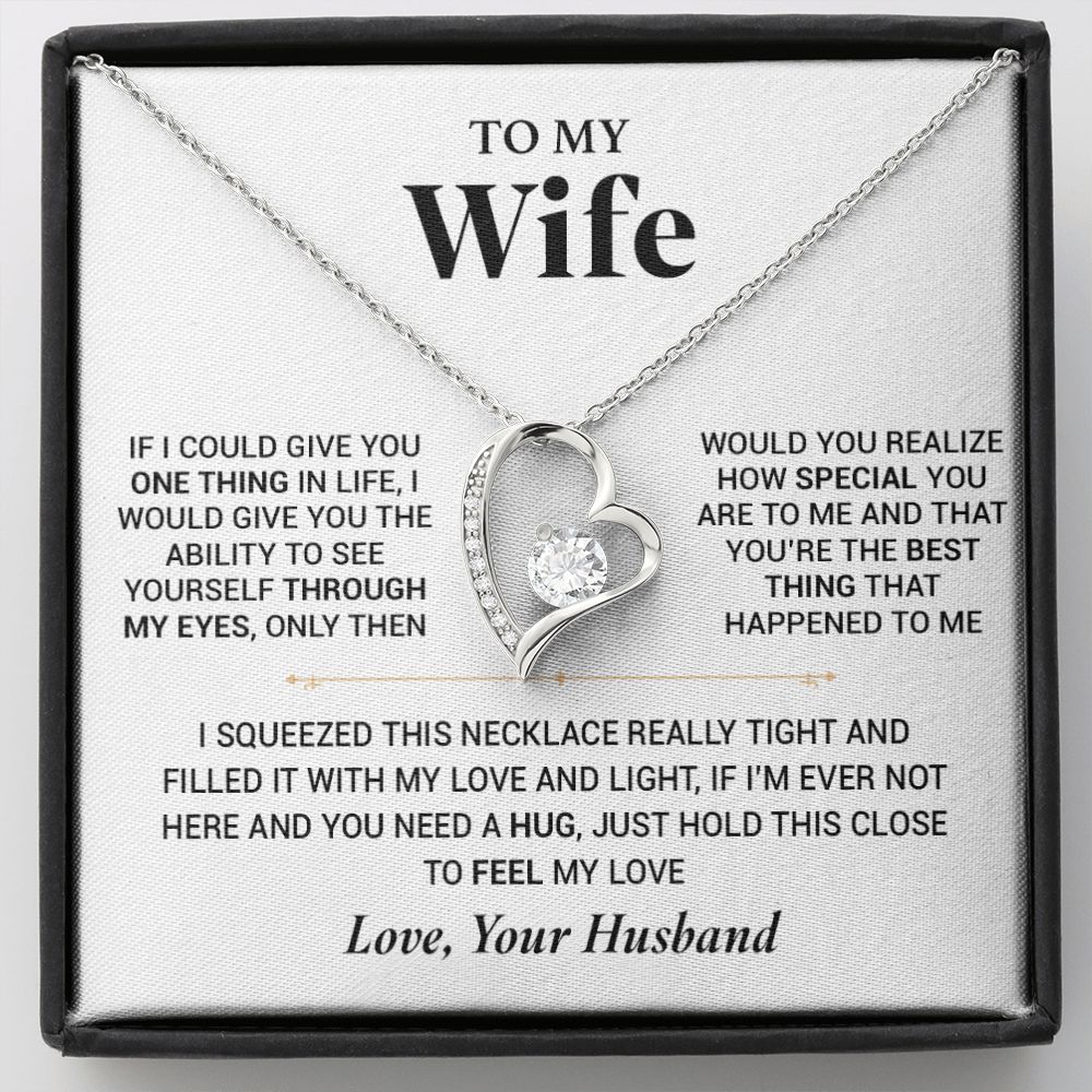 To My Wife Necklace, Christmas Gift For Wife, Christmas Gifts For Her, Wife Gift