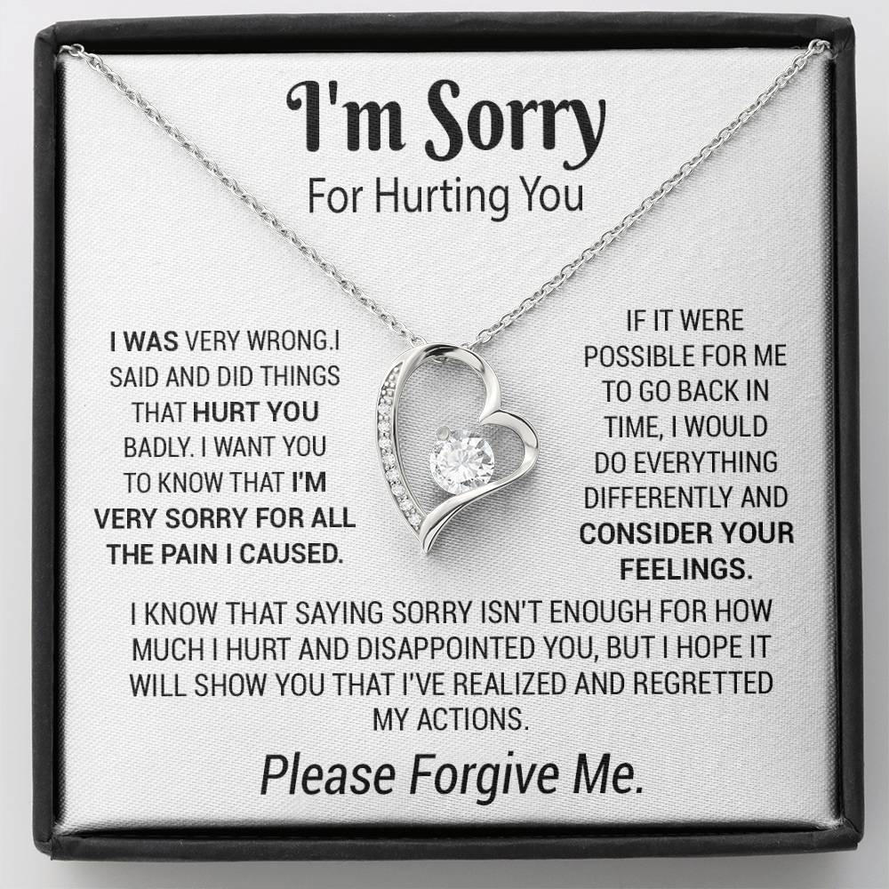 I'm Sorry Necklace Gifts, Apology Gifts For Her, Forgiveness Gift, Wife Gift 5_12