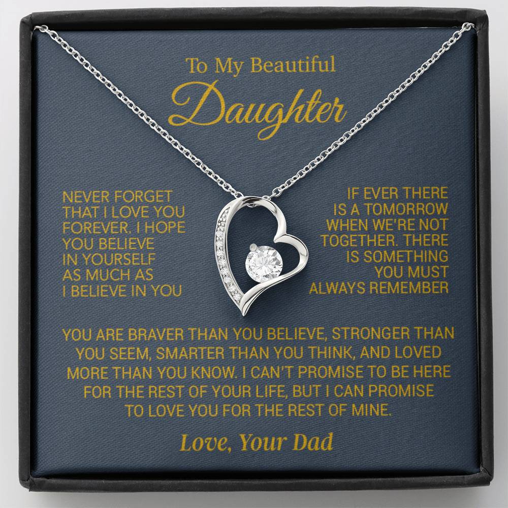 To My Daughter Necklace, Daughter Birthday Gift, Christmas Gift for Daughter 17_10