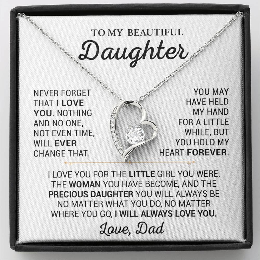To My Daughter Necklace, Daughter Father Necklace, Daughter Gift From Dad 13_2