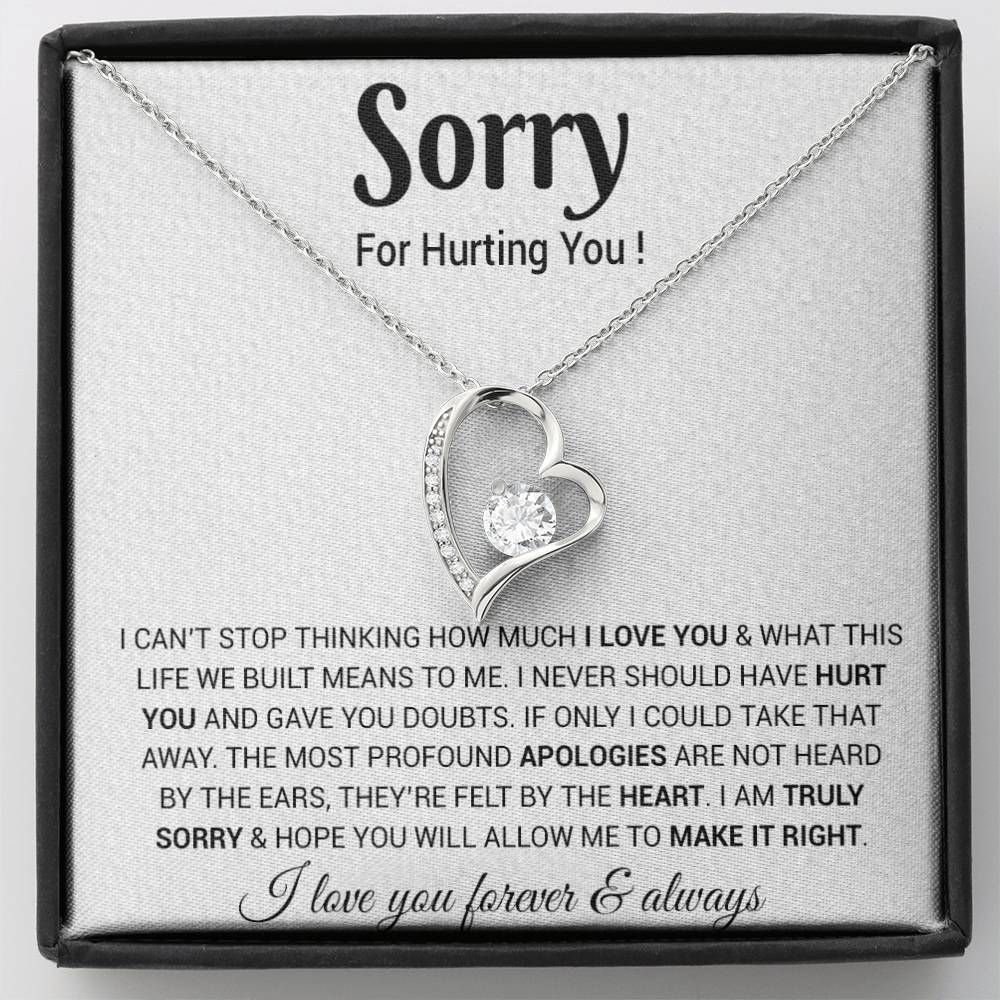 I'm Sorry Necklace Gifts, Apology Gifts For Her, Forgiveness Gift, Wife Gift 6_9