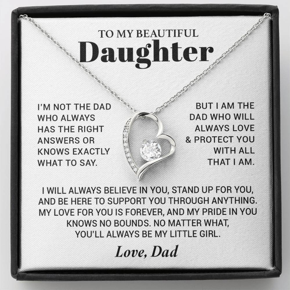 To My Daughter Necklace from Dad, Daughter Dad Necklace, Gifts for Daughter 17_10