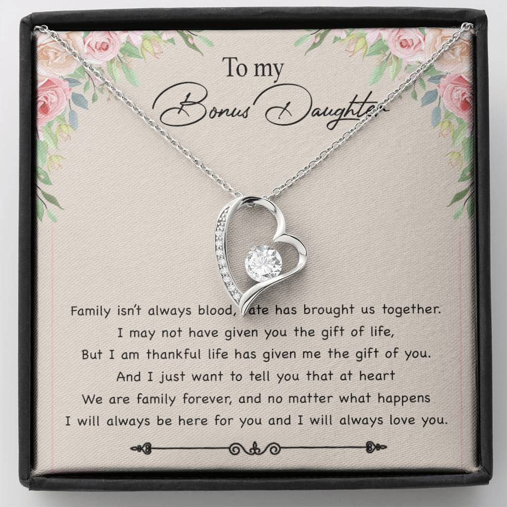 To my Bonus Daughter Necklace, Bonus Daughter, Step Daughter Gift 30_11
