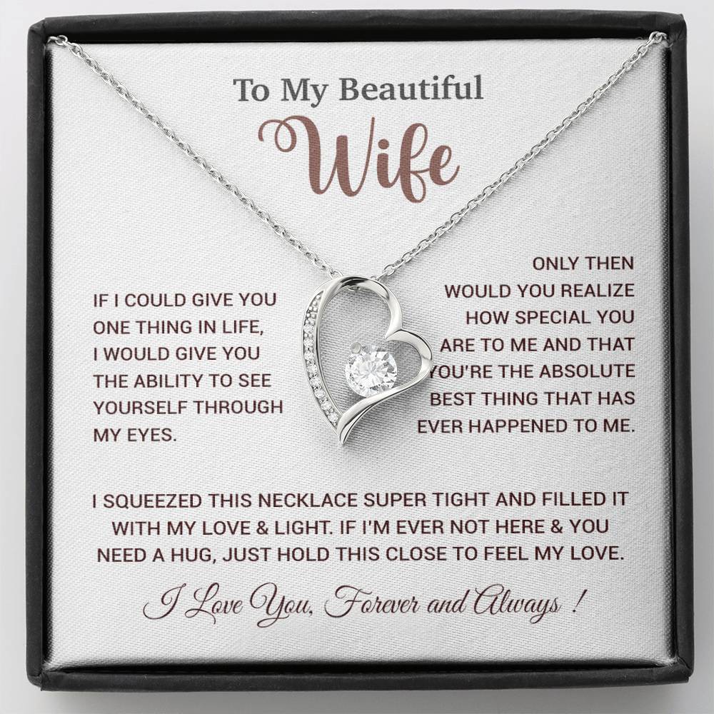 To My Wife Necklace, Wife Gift From Husband, Wife Husband Necklace, Christmas Gift 19_9