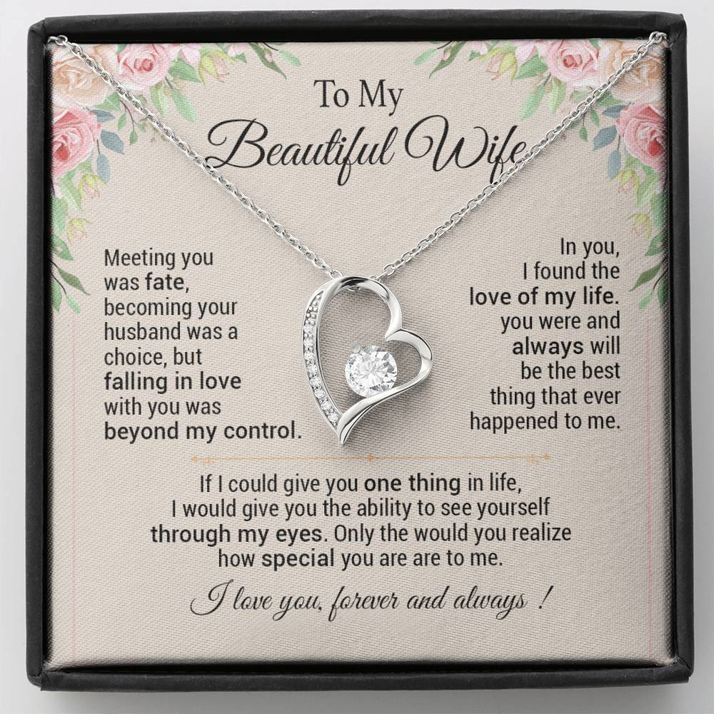 To My Wife Necklace, Anniversary Gift For Wife, Christmas Gifts