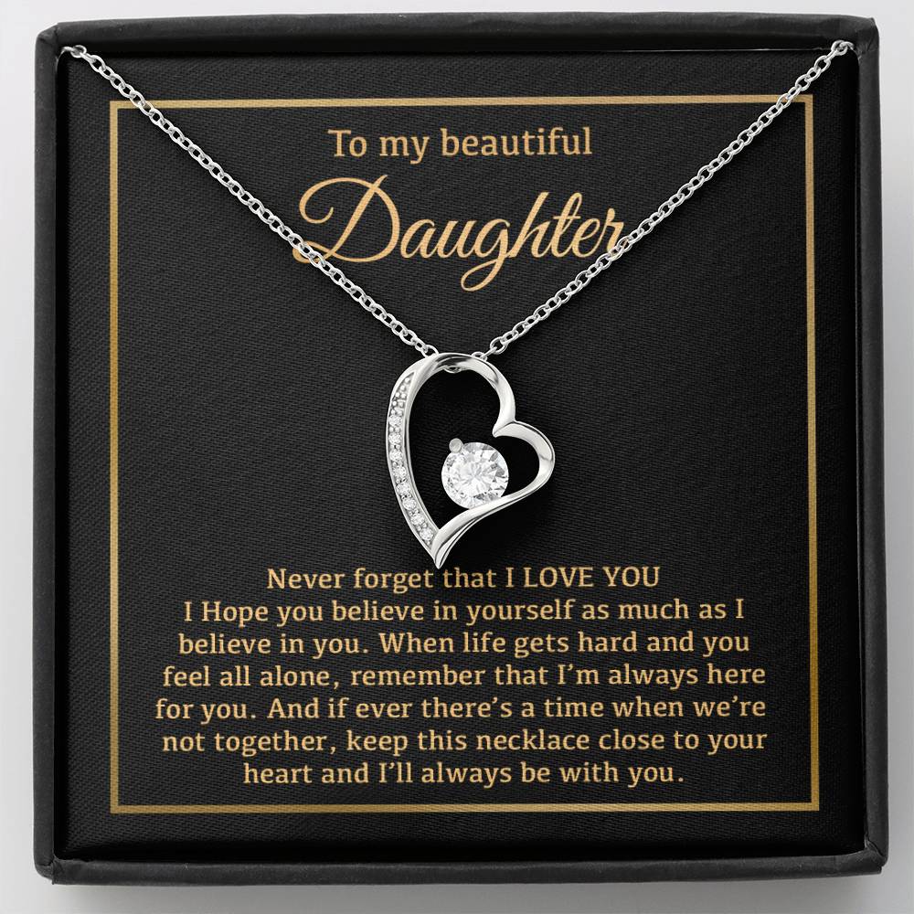 To My Daughter Necklace, Daughter Father Necklace, Daughter Gift From Dad, Mom 14_1