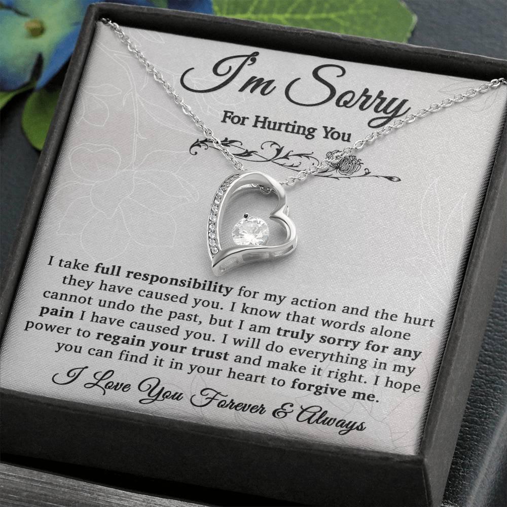 I'm Sorry Necklace Gifts, Apology Gifts For Her, Forgiveness Gift, Wife Gift