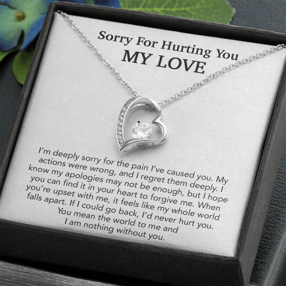 I'm Sorry Necklace Gift, Apology Gift For Her, Forgiveness Gift 29_10
