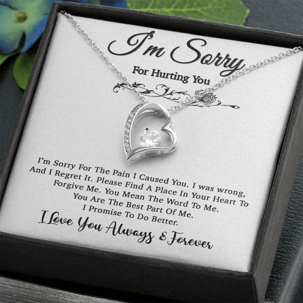 I'm Sorry Necklace, Apology Gift For Wife, Girlfriend, Forgiveness Jewelry 5_5