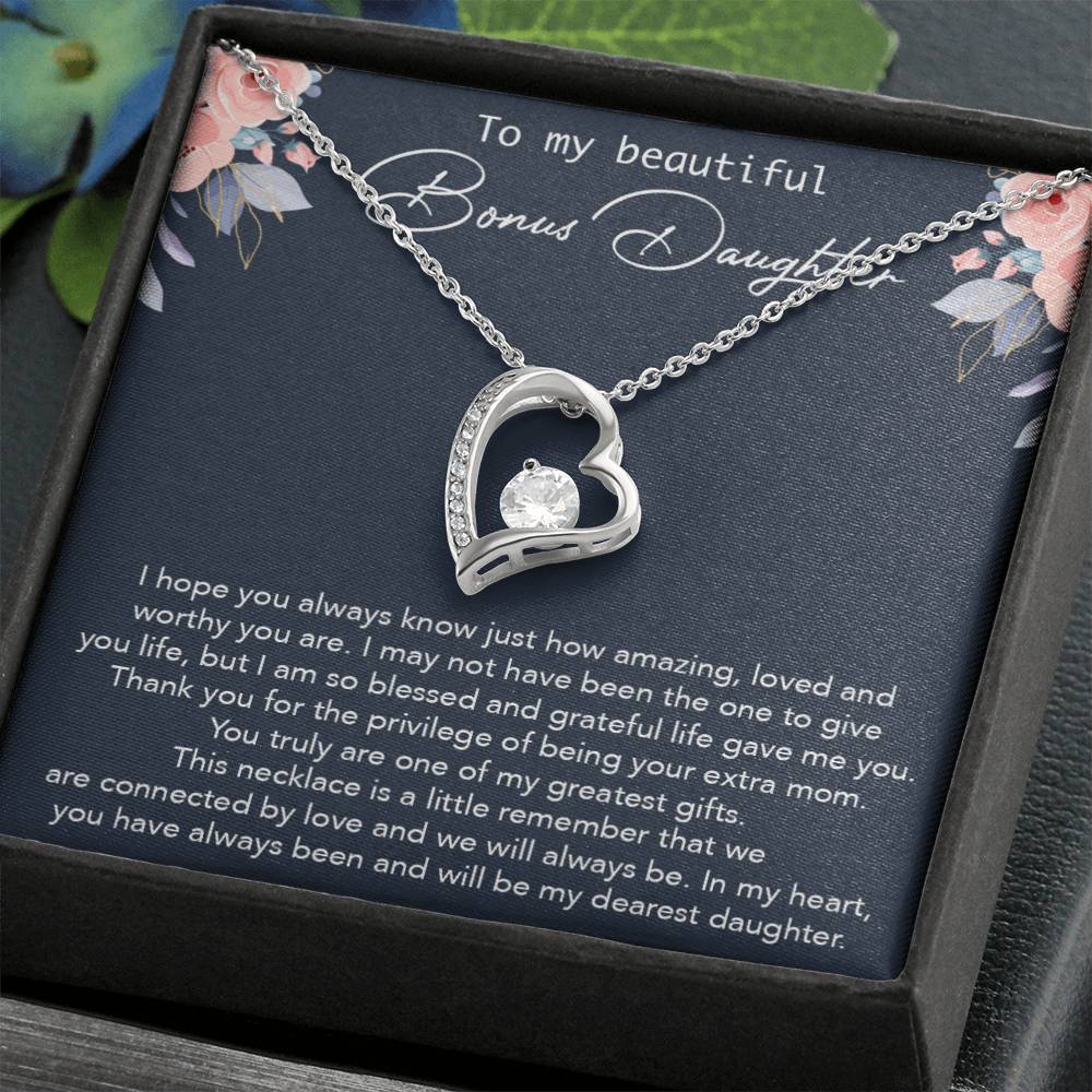 To my Bonus Daughter Necklace, Bonus Daughter, Step Daughter Gift