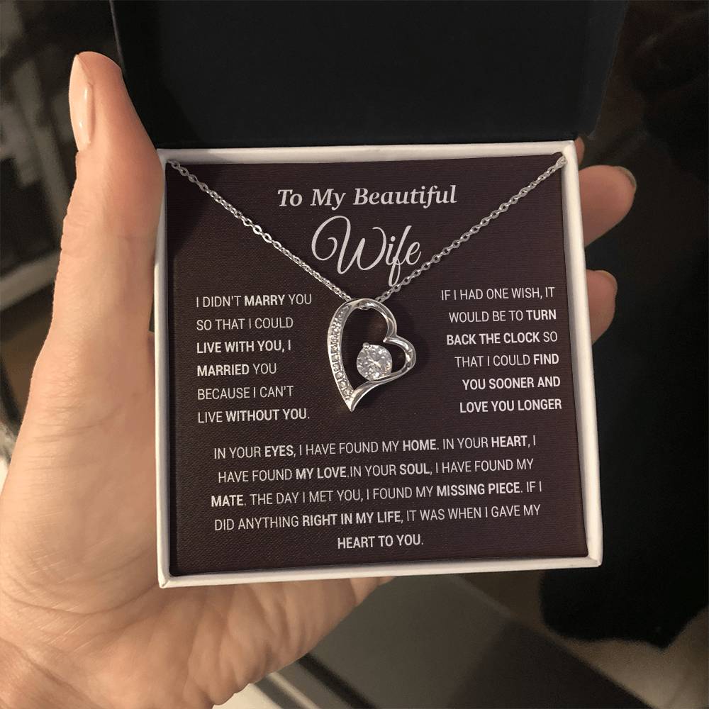 To My Wife Necklace, Gift For Wife, Anniversary Gift For Wife, Christmas Gift 28_11_Tim