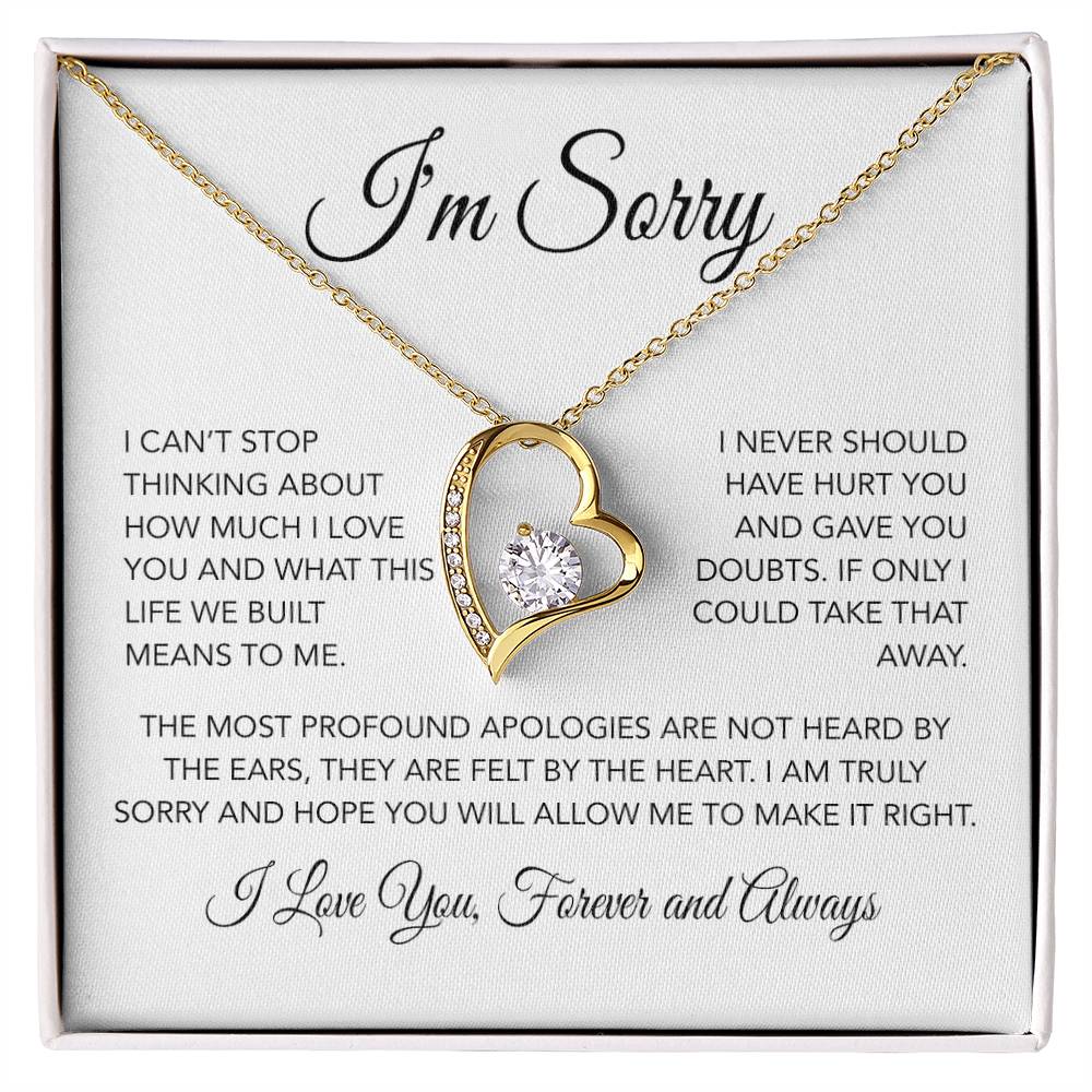 I'm Sorry Necklace Gifts, Apology Gifts For Her, Forgiveness Gift, Wife Gift 26_3