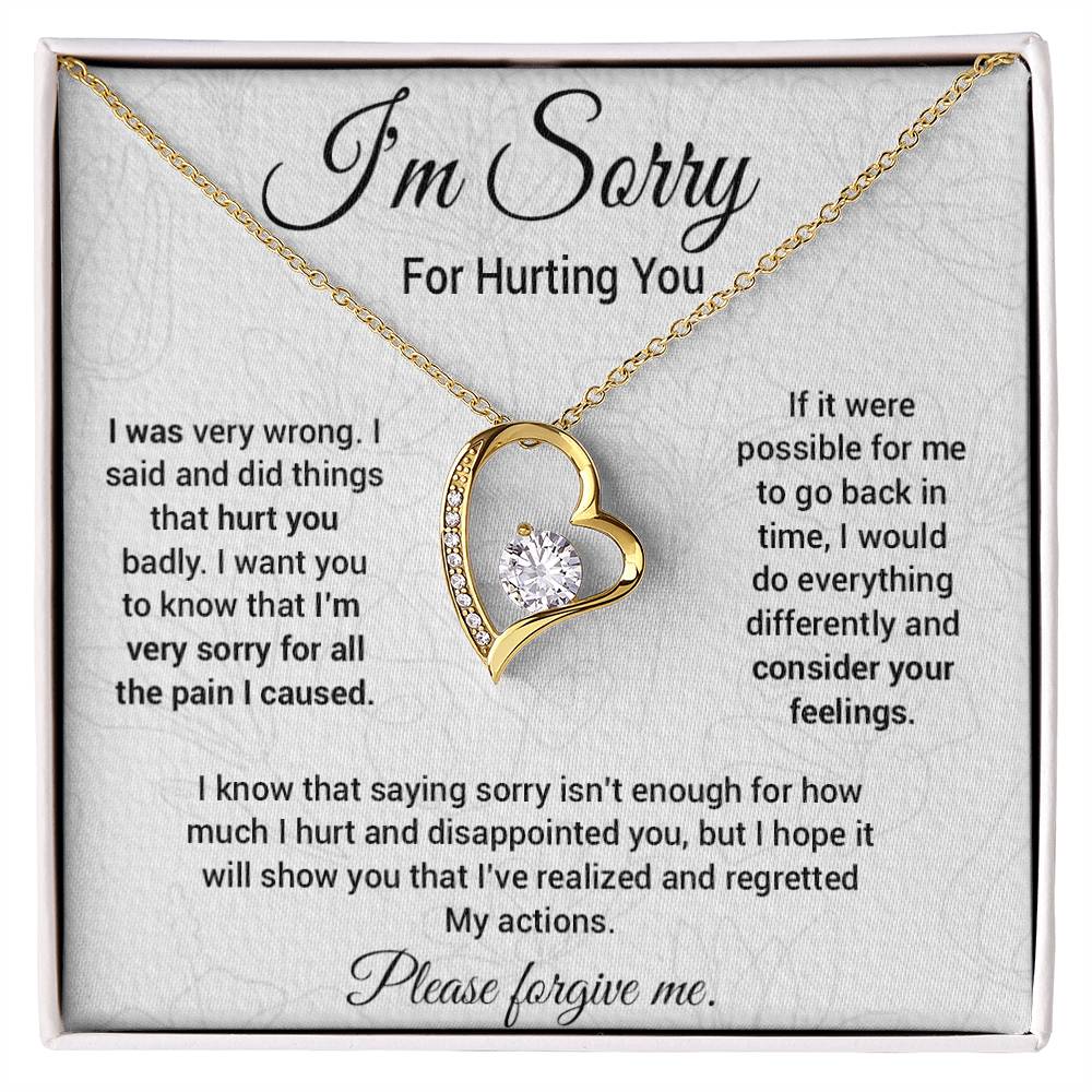 I'm Sorry Necklace Gifts, Apology Gifts For Her, Forgiveness Gift, Wife Gift 9_10
