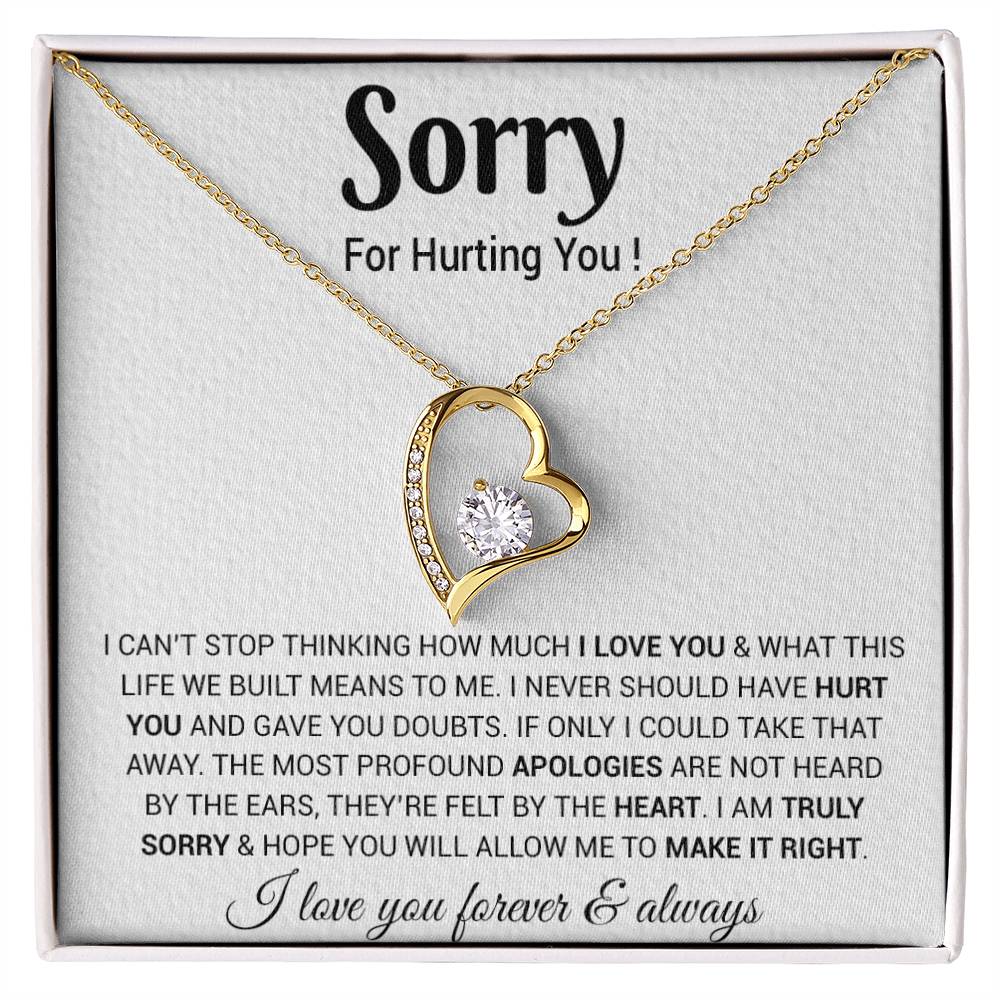I'm Sorry Necklace Gifts, Apology Gifts For Her, Forgiveness Gift, Wife Gift 6_9