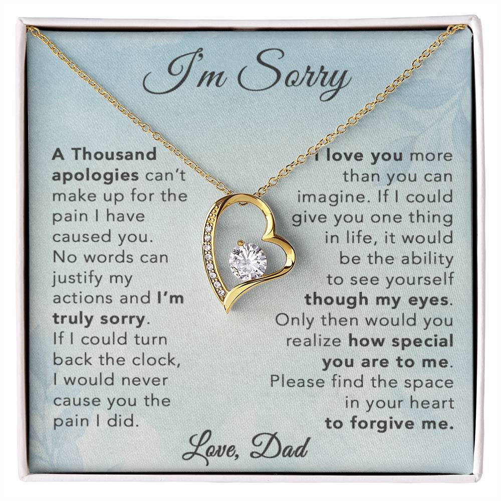I'm Sorry Necklace Gifts, Apology Gifts For Her, Forgiveness Gift, Wife Gift 29_8
