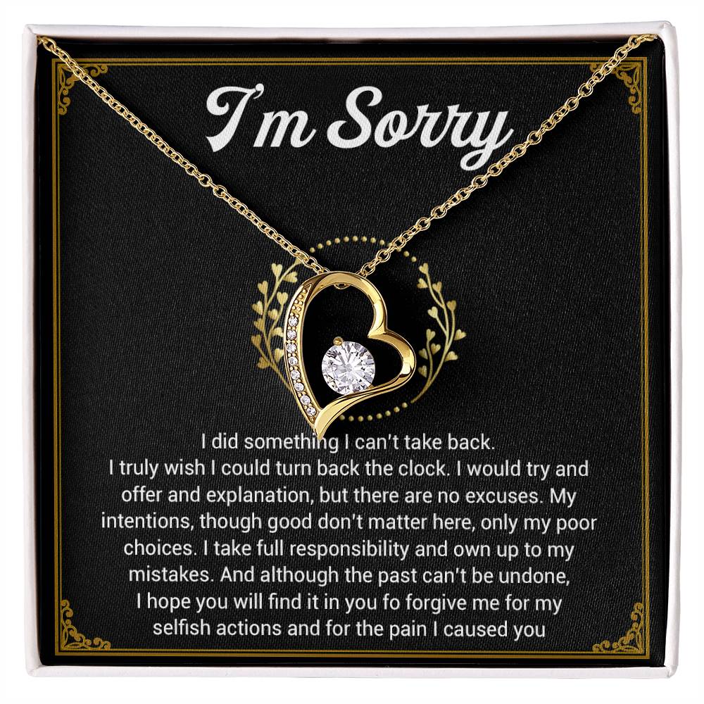 I'm Sorry Necklace Gifts, Apology Gifts For Her, Forgiveness Gift, Wife Gift 1_11