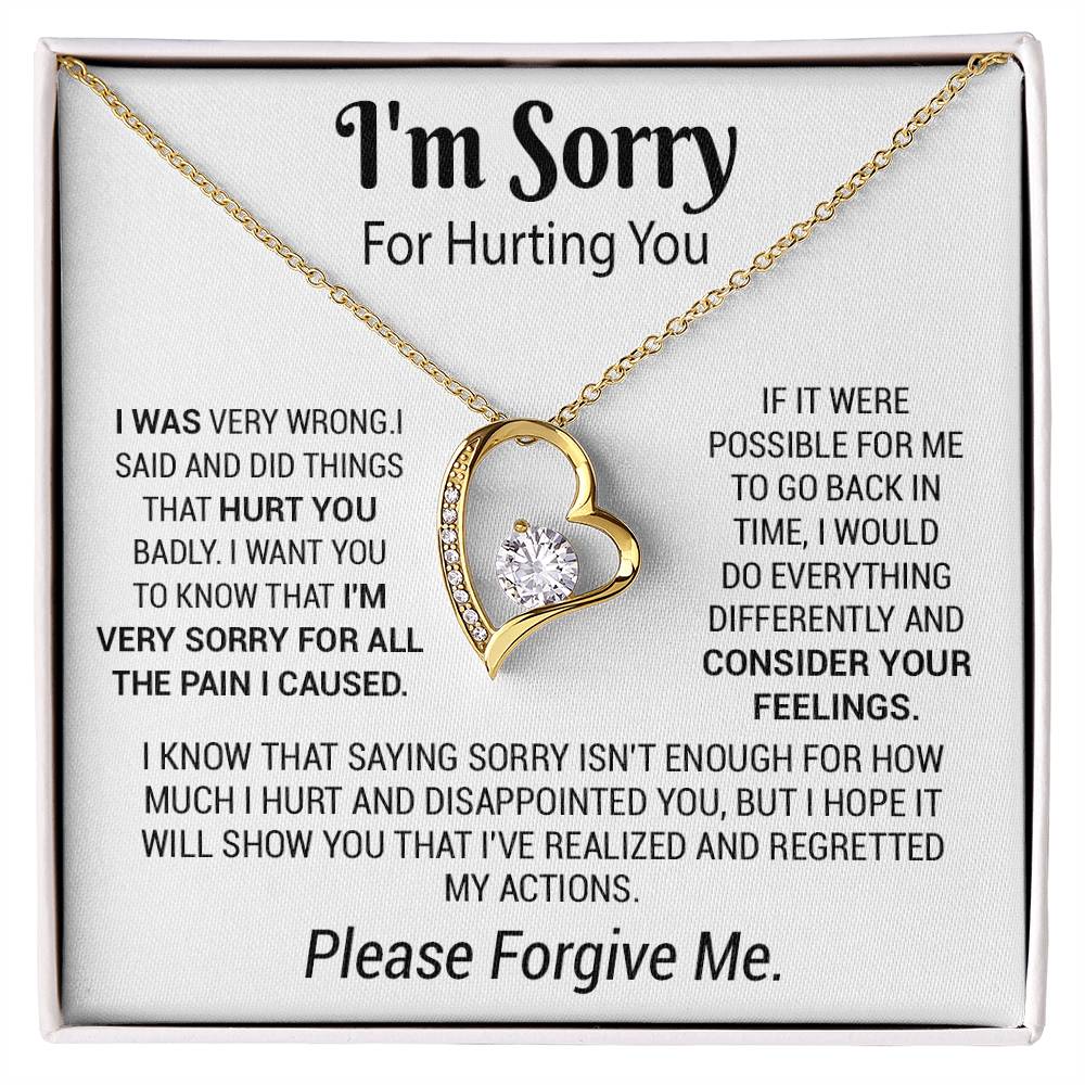 I'm Sorry Necklace Gifts, Apology Gifts For Her, Forgiveness Gift, Wife Gift 5_12