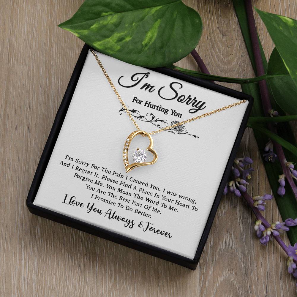 I'm Sorry Necklace, Apology Gift For Wife, Girlfriend, Forgiveness Jewelry 5_5
