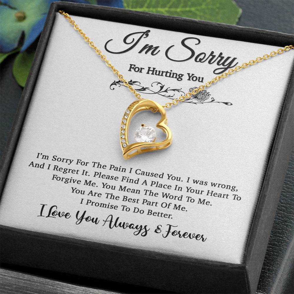 I'm Sorry Necklace, Apology Gift For Wife, Girlfriend, Forgiveness Jewelry 5_5