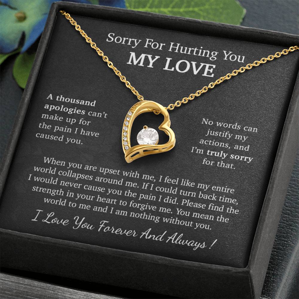 I'm Sorry Necklace Gift, Apology Gift For Her, Forgiveness Gift