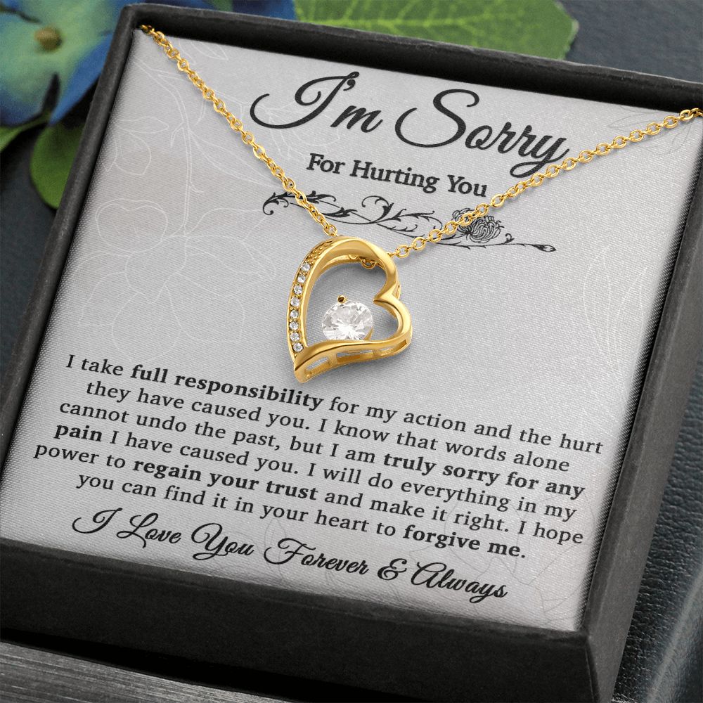 I'm Sorry Necklace Gifts, Apology Gifts For Her, Forgiveness Gift, Wife Gift