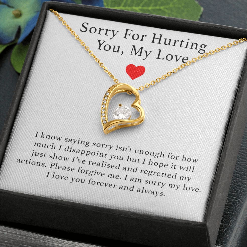 Sorry For Hurting You Necklace, Forgiveness Gift, Apology Gift for Her, I'm Sorry Gift For Her