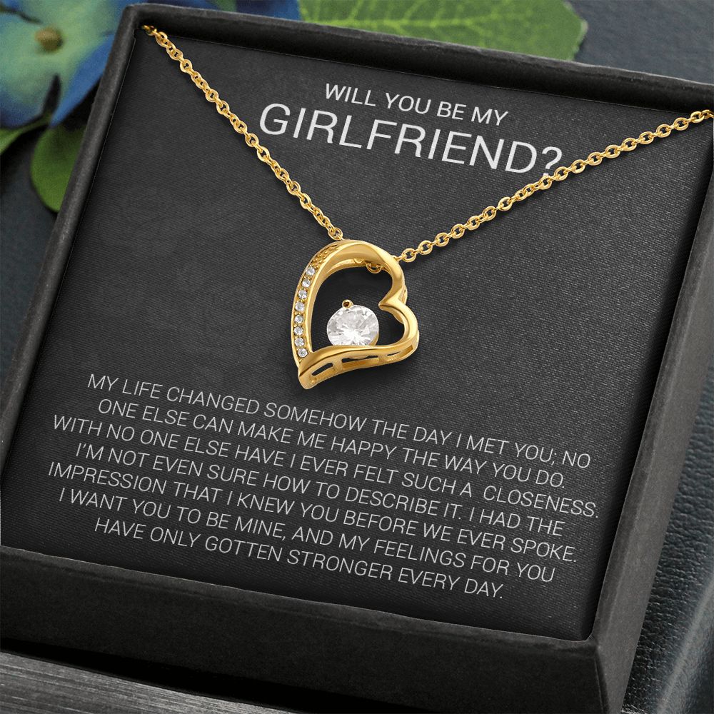 Girlfriend Proposal Necklace, Girlfriend Proposal Gift, Be My Girlfriend Gift, Future Girlfriend Necklace