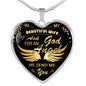 To My Beautiful Wife - God Sent Me You, An Angel Pendant Necklace