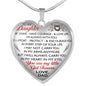 Father And Daughter - To My Daughter Necklace Heart Pendants Gift From Daddy's