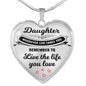 Daughter Necklace from Mother or Father, Perfect Birthday Gift