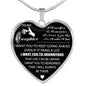 Father And Daughter - To My Daughter Necklace Heart Pendants Gift From Father
