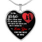 Husband and Wife Gift For Valentine Day Wedding - Luxury Heart Necklace