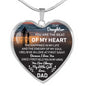 Father And Daughter Necklace Heart Pendant - To My Daughter Necklace Love Dad
