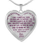 Dad and Daughter Luxury Necklace - from Father - I Want You to Know Love Quotes