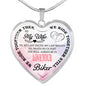 Biker's Wife Always In My Heart Love Necklace