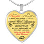Father and Daughter Necklaces - Daughter Heart Pendant You are My Little Girls
