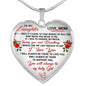 Mother And Daughter - To My Daughter Necklace Heart Pendant Gift From Mom