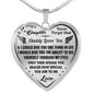 Proud Dad to Daughter Gifts - Inspirational Luxury Necklace from Dad Father Papa