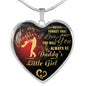 Father And Daughter Heart - To My Daughter Necklace Heart From Daddy Pendant