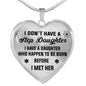 Love Step Daughter Gifts - Heart Necklace For Birthday Wedding