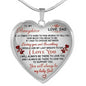 Daddy I Love You For Daughter - To My Daughter Heart Necklace Gift From Daddy's