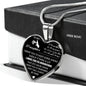 Father And Daughter - To My Daughter Necklace Heart Pendants Gift From Father