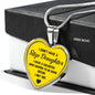 Love Step Daughter Gifts - Heart Necklace For Birthday Wedding