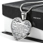 1_To My Daughter Heart Necklace - Father And Daughter Necklace - Gift From Daddy