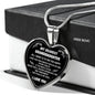 My Dearest Granddaughter Heart Shape Necklace From Grandpa - Grandma
