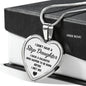 Love Step Daughter Gifts - Heart Necklace For Birthday Wedding