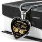To My Beautiful Wife - God Sent Me You, An Angel Pendant Necklace