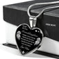 To My Beloved Granddaughter Love Grandma Heart Necklace Gift For Granddaughter